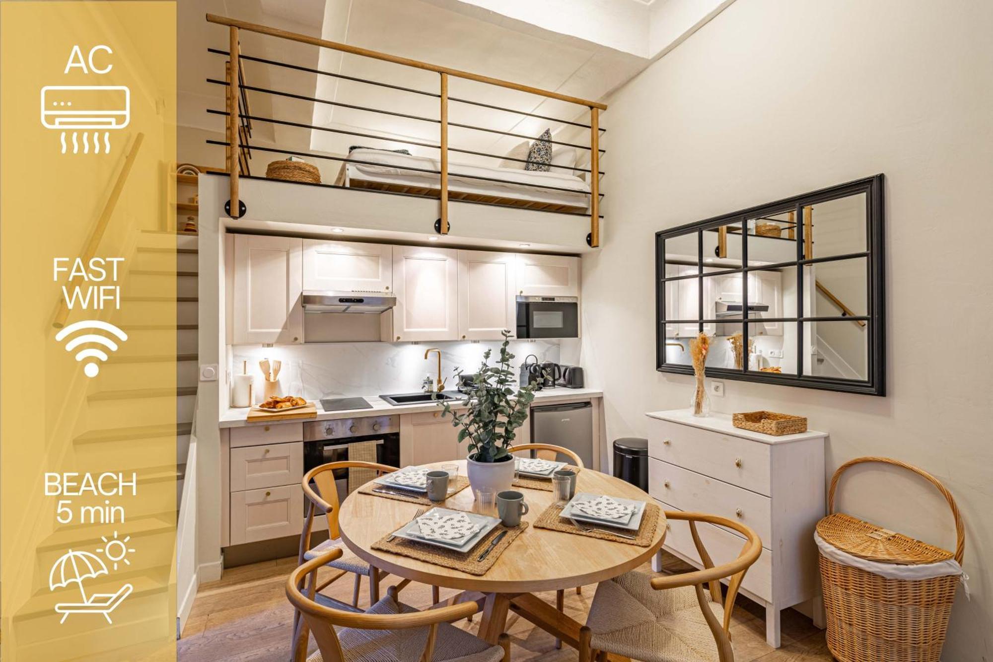 New!Chic Oasis Apt, Heart Of Nice, Family Friendly, Walking To The Beach! Exterior foto